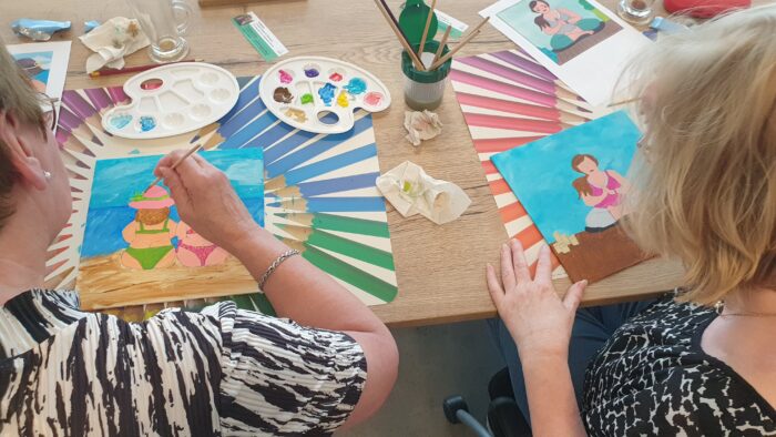 De Energie Buddha - Workshp op aanvraag - Workshop Dikke Dames schilderen - impressie 2